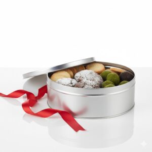 dose rund silber 08 schleife